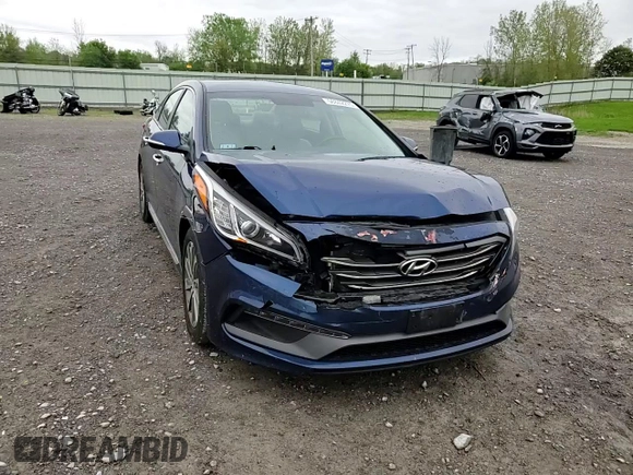 2015 Hyundai Sonata Sport with VIN 5NPE34AF7FH111941, listed as a Copart auction lot 56842275 with 92,082 mi miles and Salvage title. Bid and sale history available at DreamBid. Image 13.