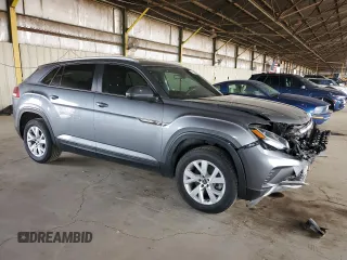 2021 Volkswagen Atlas S with VIN 1V2GC2CAXMC214857, listed as a Copart auction lot 55973985 with 71,313 mi miles and Salvage title. Bid and sale history available at DreamBid. Image 4.