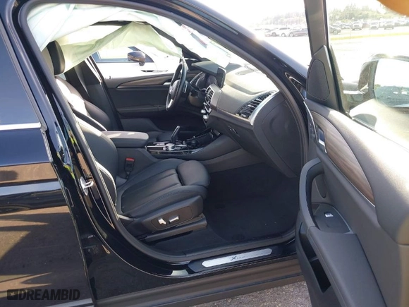 2021 BMW X3 sDrive30i with VIN 5UXTY3C06M9H54834, listed as a IAAI auction lot 41254428 with 28,987 mi miles. Bid and sale history available at carsss.com. Image 5.