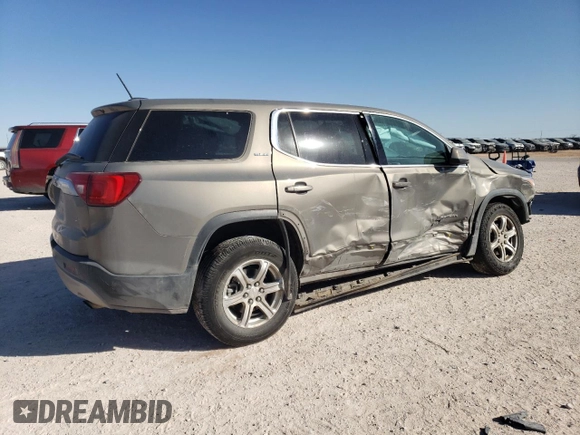 2019 GMC Acadia SLE with VIN 1GKKNKLA9KZ266629, listed as a Copart auction lot 46946115 with 107,122 mi miles and Salvage Title. Bid and sale history available at carsss.com. Image 3.