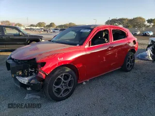 2019 Alfa Romeo Stelvio Ti Lusso z VIN ZASPAKBN9K7C57286, wystawiony jako Copart lot #85951124 z przebiegiem 72 295 mil mil oraz Szkoda całkowita • Salvage title. Historia ofert i sprzedaży dostępna na DreamBid. Obrazek 1.