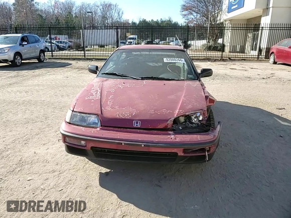 1991 Honda CRX DX z VIN JHMED8455MS015861, wystawiony jako Copart lot #82888244 z przebiegiem 328 469 mil mil oraz Szkoda całkowita • Salvage title. Historia ofert i sprzedaży dostępna na DreamBid. Obrazek 10.