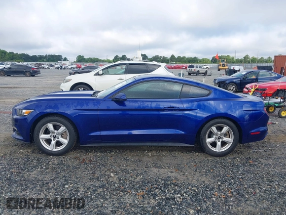 2015 Ford Mustang V6 with VIN 1FA6P8AM6F5411572, listed as a IAAI auction lot 42377268 with 56,049 mi miles and . Bid and sale history available at DreamBid. Image 14.
