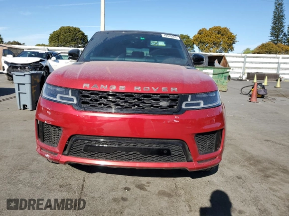 2021 Land Rover Range Rover Sport HST with VIN SALWS2RU6MA758617, listed as a Copart auction lot 48949255 with 58,770 mi miles and Non Repairable. Bid and sale history available at carsss.com. Image 5.