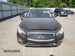 2014 Infiniti Q50 Premium with VIN JN1BV7AR7EM688839, listed as a Copart auction lot 53574965 with 157,861 mi miles and Clean Title. Bid and sale history available at carsss.com. Image 5.