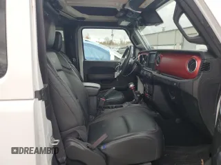 2021 Jeep Wrangler Rubicon with VIN 1C4HJXCG8MW857560, listed as a Copart auction lot 76726934 with 43,366 mi miles and Salvage title. Bid and sale history available at DreamBid. Image 10.