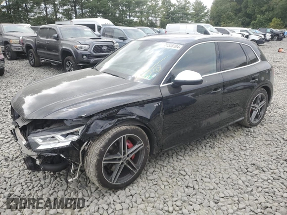 2018 Audi SQ5 Premium Plus with VIN WA1A4AFY0J2202932, listed as a Copart auction lot 71538104 with 90,036 mi miles and Salvage Title. Bid and sale history available at DreamBid. Image 1.