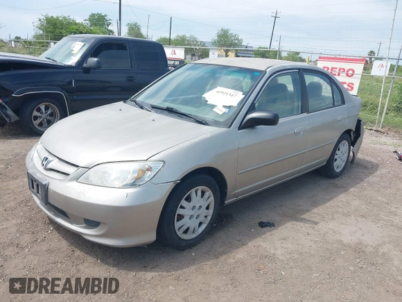 2004 Honda Civic LX with VIN 2HGES165X4H534246, listed as a IAAI auction lot 41921347 with 264,674 mi miles. Bid and sale history available at carsss.com. Image 2.