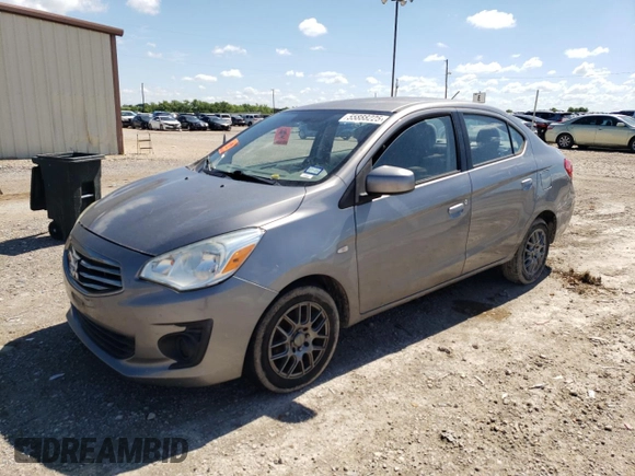 2017 Mitsubishi Mirage ES z VIN ML32F3FJ2HHF06554, wystawiony jako Copart lot #55888225 z przebiegiem 106 931 mil mil oraz Czysty tytuł • Clean title. Historia ofert i sprzedaży dostępna na DreamBid. Obrazek 1.