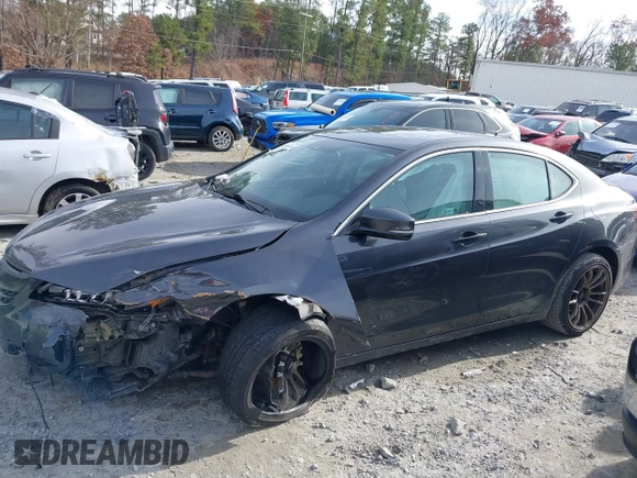 2015 Acura TLX V6 Advance with VIN 19UUB2F77FA020150, listed as a IAAI auction lot 41096144 with 127,414 mi miles. Bid and sale history available at carsss.com. Image 14.