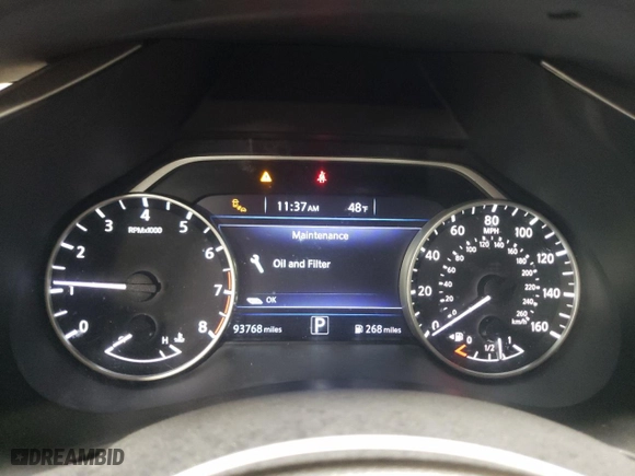 2017 Nissan Murano SL with VIN 5N1AZ2MH8HN151846, listed as a Copart auction lot 51273785 with 93,768 mi miles and Salvage Title. Bid and sale history available at carsss.com. Image 9.