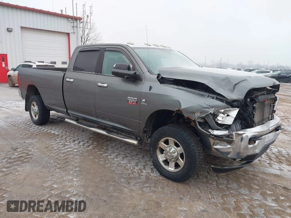 2012 Ram 2500 SLT with VIN 3C6UD5JL9CG327225, listed as a IAAI auction lot 41535113 with 168,530 mi miles and . Bid and sale history available at DreamBid. Image 1.