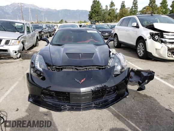 2018 Chevrolet Corvette Z06 2LZ with VIN 1G1YS2D64J5600606, listed as a Copart auction lot 37078393 with 12,496 mi miles. Bid and sale history available at carsss.com. Image 5.