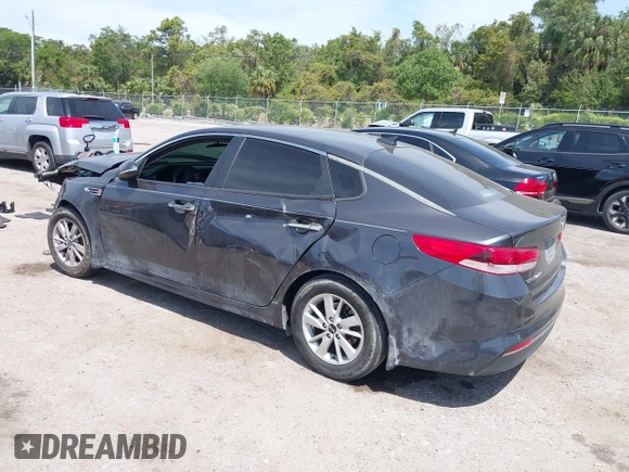 2017 Kia Optima LX with VIN 5XXGT4L30HG157122, listed as a IAAI auction lot 42084378 with 175,215 mi miles. Bid and sale history available at carsss.com. Image 3.