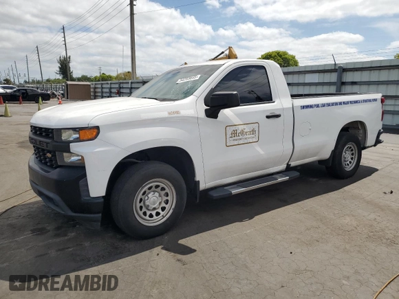 2020 Chevrolet Silverado 1500 Work Truck with VIN 3GCNWAEH6LG248388, listed as a Copart auction lot 54203645 with 85,296 mi miles and Clean Title. Bid and sale history available at DreamBid. Image 1.