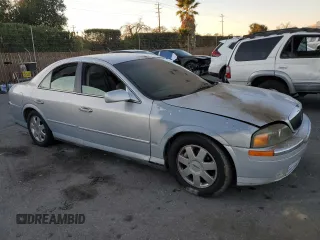2002 Lincoln LS w/Base Pkg with VIN 1LNHM87A92Y620057, listed as a Copart auction lot 41881075 with 179,859 mi miles and Salvage Title. Bid and sale history available at carsss.com. Image 4.