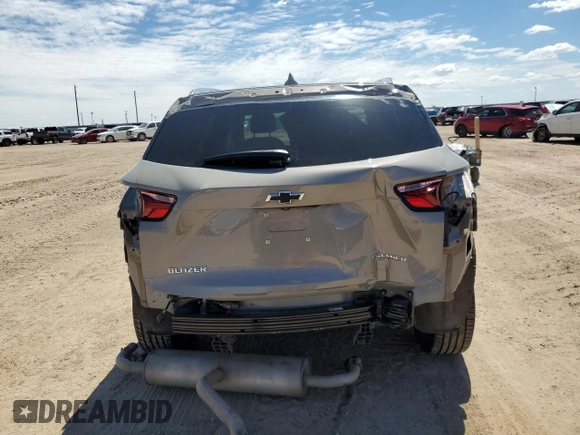 2022 Chevrolet Blazer Premier with VIN 3GNKBFRS9NS136225, listed as a Copart auction lot 69994144 with 37,371 mi miles and Salvage title. Bid and sale history available at DreamBid. Image 6.