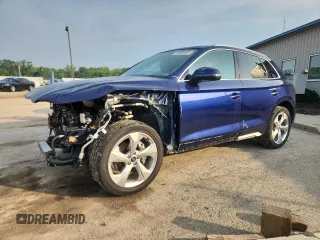2023 Audi Q5 S line Prestige with VIN WA1FAAFY9P2093751, listed as a Copart auction lot 60660685 with 24,925 mi miles and Salvage title. Bid and sale history available at DreamBid. Image 1.