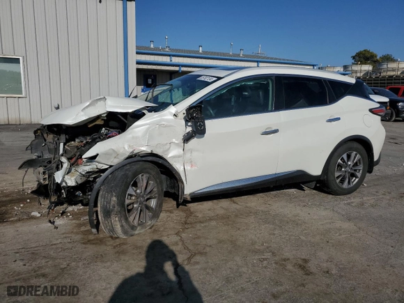 2017 Nissan Murano SL with VIN 5N1AZ2MH6HN203037, listed as a Copart auction lot 85762134 with 82,946 mi miles and Salvage Title. Bid and sale history available at carsss.com. Image 1.