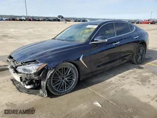 2019 Genesis G70 2.0T Advanced with VIN KMTG64LA4KU036568, listed as a Copart auction lot 72016542 with 54,217 mi miles. Bid and sale history available at carsss.com. Image 1.