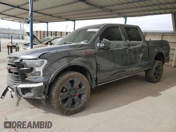 2017 Ford F-150 XL with VIN 1FTEW1EG4HFB50122, listed as a Copart auction lot 50935025 with 121,676 mi miles and Salvage Title. Bid and sale history available at carsss.com. Image 1.