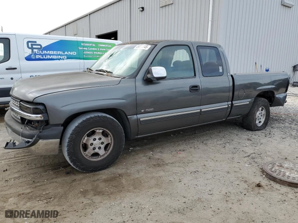 2002 Chevrolet Silverado 1500 LS with VIN 1GCEC19T42Z316015, listed as a Copart auction lot 49856745 with 0 mi miles and Salvage Title. Bid and sale history available at carsss.com. Image 1.