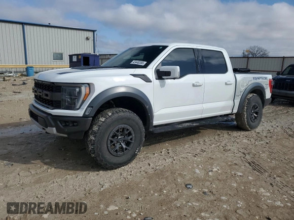 2022 Ford F-150 Raptor with VIN 1FTFW1RG3NFB73689, listed as a Copart auction lot 43448355 with 40,406 mi miles and Salvage Title. Bid and sale history available at carsss.com. Image 1.