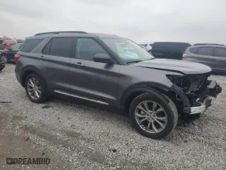 2022 Ford Explorer XLT with VIN 1FMSK7DH6NGB58610, listed as a Copart auction lot 44392125 with 20,190 mi miles and Salvage Title. Bid and sale history available at carsss.com. Image 4.