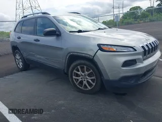 2016 Jeep Cherokee Sport with VIN 1C4PJLAB0GW207556, listed as a IAAI auction lot 42070738 with 218,142 mi miles and . Bid and sale history available at DreamBid. Image 1.