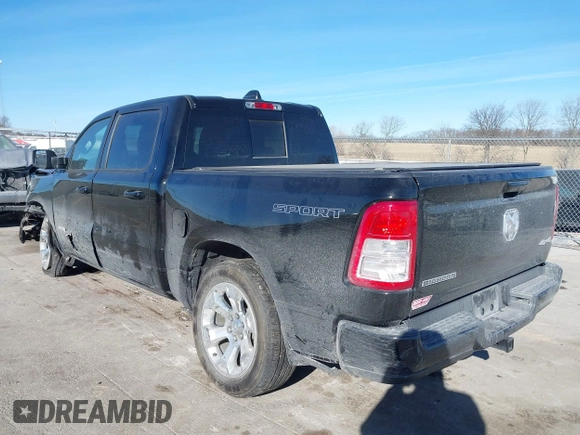 2022 Ram 1500 Big Horn with VIN 1C6RRFFG3NN427016, listed as a IAAI auction lot 41456388 with 21,350 mi miles. Bid and sale history available at carsss.com. Image 3.