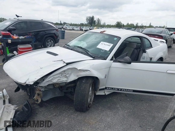 2002 Ford Mustang Standard with VIN 1FAFP40472F130590, listed as a IAAI auction lot 41762260 with 1 mi miles. Bid and sale history available at carsss.com. Image 2.