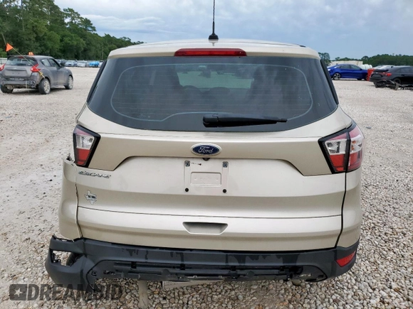 2018 Ford Escape S with VIN 1FMCU0F79JUA54327, listed as a Copart auction lot 58419695 with 48,995 mi miles and Salvage title. Bid and sale history available at DreamBid. Image 6.
