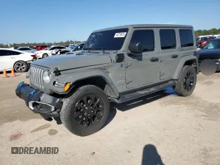 2023 Jeep Wrangler Sahara with VIN 1C4JJXP61PW505122, listed as a Copart auction lot 46719615 with 28,691 mi miles and Salvage Title. Bid and sale history available at DreamBid. Image 1.