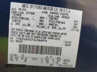 2003 Ford Explorer Sport Trac XLS с VIN 1FMZU67E73UB66976, выставлен на аукционе IAAI как лот 42728541 с пробегом 187 878 миль миль и . История ставок и продаж доступна на DreamBid. Изображение 9.
