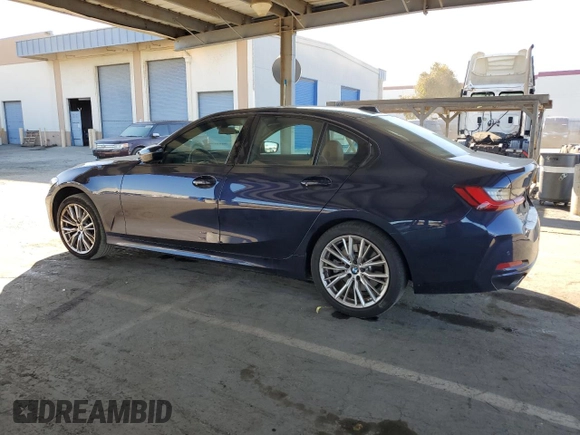 2023 BMW 3 Series 330i with VIN 3MW69FF07P8D13456, listed as a Copart auction lot 50089695 with 15,951 mi miles and Salvage Title. Bid and sale history available at carsss.com. Image 2.
