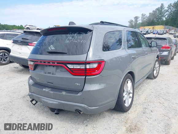 2023 Dodge Durango R/T Plus with VIN 1C4SDHCT1PC616557, listed as a IAAI auction lot 42320053 with 25,697 mi miles and . Bid and sale history available at DreamBid. Image 4.