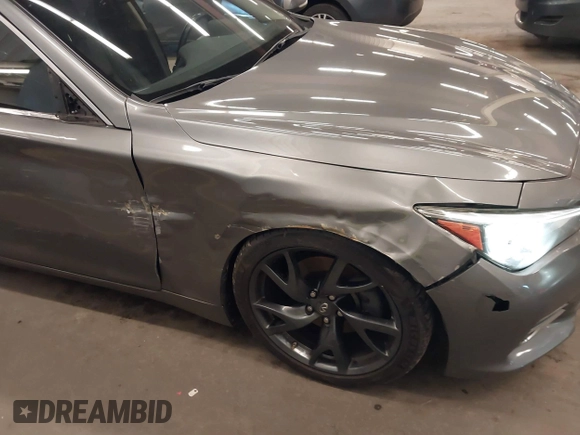 2015 Infiniti Q50 Premium with VIN JN1BV7AP2FM345954, listed as a IAAI auction lot 41514027 with 79,957 mi miles. Bid and sale history available at carsss.com. Image 19.