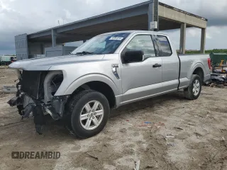 2021 Ford F-150 XL with VIN 1FTEX1C82MKD83541, listed as a Copart auction lot 74761814 with 107,583 mi miles and Salvage title. Bid and sale history available at DreamBid. Image 1.