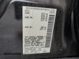2018 Nissan Altima S with VIN 1N4AL3APXJC277396, listed as a Copart auction lot 53754785 with 58,465 mi miles and Salvage Title. Bid and sale history available at DreamBid. Image 14.