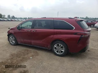 2022 Toyota Sienna LE with VIN 5TDGSKFC0NS067689, listed as a Copart auction lot 63850155 with 75,852 mi miles and Salvage title. Bid and sale history available at DreamBid. Image 2.