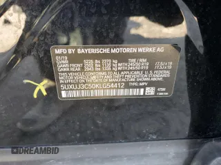2019 BMW X4 xDrive30i with VIN 5UXUJ3C50KLG54412, listed as a Copart auction lot 43918025 with 83,106 mi miles and Salvage Title. Bid and sale history available at carsss.com. Image 14.