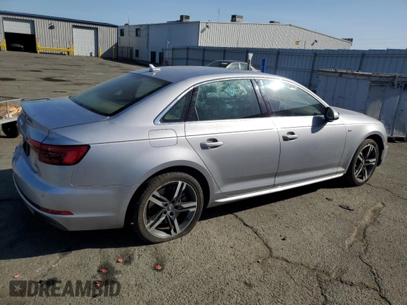 2017 Audi A4 Premium Plus with VIN WAUENAF48HN009340, listed as a Copart auction lot 54080165 with 120,977 mi miles and Salvage title. Bid and sale history available at DreamBid. Image 3.