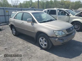 2001 Lexus RX 300 with VIN JTJHF10U110185586, listed as a Copart auction lot 53613685 with 203,917 mi miles and Salvage Title. Bid and sale history available at carsss.com. Image 4.