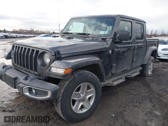 2021 Jeep Gladiator Willys with VIN 1C6HJTAGXML502037, listed as a IAAI auction lot 41225448 with 53,154 mi miles and . Bid and sale history available at carsss.com. Image 18.