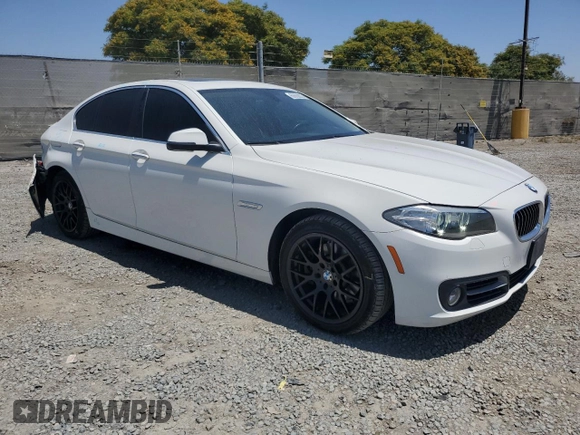 2016 BMW 5 Series 528i with VIN WBA5A5C5XGD526403, listed as a Copart auction lot 60992835 with 106,004 mi miles and Salvage title. Bid and sale history available at DreamBid. Image 4.