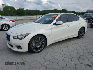 2017 Infiniti Q50 Signature Edition z VIN JN1EV7AR4HM837337, wystawiony jako Copart lot #54302425 z przebiegiem 140 604 mil mil oraz Szkoda całkowita • Salvage title. Historia ofert i sprzedaży dostępna na DreamBid. Obrazek 1.