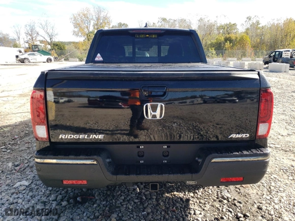 2020 Honda Ridgeline Black Edition with VIN 5FPYK3F86LB021332, listed as a Copart auction lot 76822804 with 61,012 mi miles and Salvage Title. Bid and sale history available at carsss.com. Image 6.