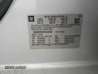 2015 Chevrolet Silverado 1500 LS with VIN 1GCRCPEH2FZ333438, listed as a Copart auction lot 54342505 with 215,852 mi miles and Salvage Title. Bid and sale history available at DreamBid. Image 13.