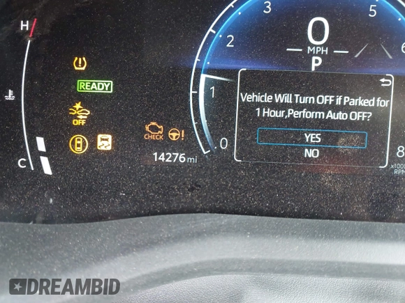 2025 Toyota Camry LE with VIN 4T1DAACK8SU512341, listed as a IAAI auction lot 42210426 with 14,276 mi miles and . Bid and sale history available at DreamBid. Image 15.