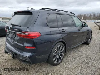 2021 BMW X7 M50i with VIN 5UXCX6C07M9F85315, listed as a Copart auction lot 42618465 with 17,742 mi miles and Salvage Title. Bid and sale history available at carsss.com. Image 3.
